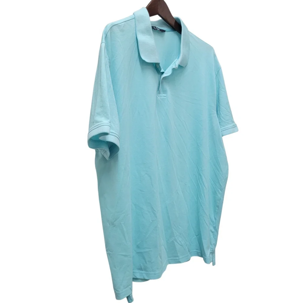 Pique Polo Stretch Cotton Polo Short Sleeves Shirt Men's XXL Excellent Condition